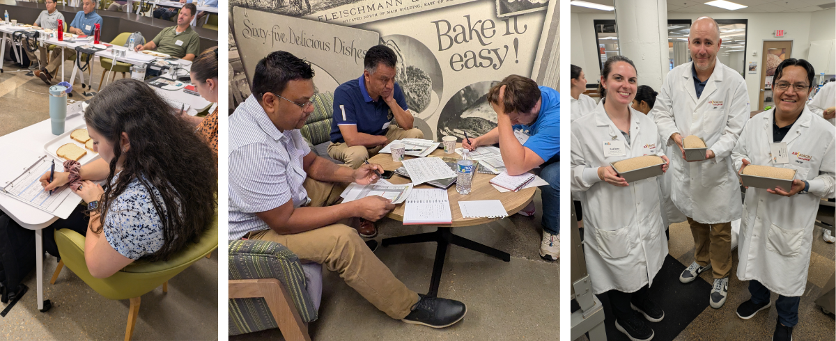 At the 2025 commercial bread production course